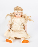 "Alice B. Toklas" Doll with Bisque Head and Blonde Hair