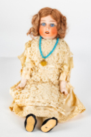 Strawberry Blonde China Head Doll