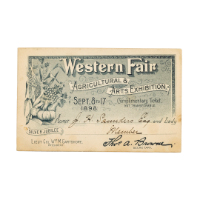 Western Fair Complimentary Ticket