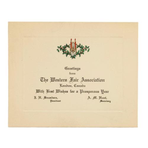 The Western Fair Association Greeting Card