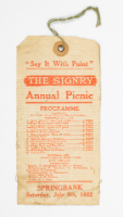 The Signry Annual Picnic Programme Tag