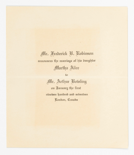 Robinson-Rowling Wedding Announcement