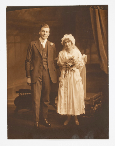 Wedding Portrait of Alice Robinson and Authur Rowling