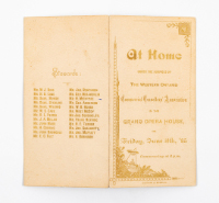 "At Home Under the Auspices of the Western Ontario Commercial Travellers' Association"