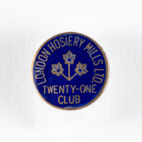 London Hosiery Mills Ltd. Twenty-One Club Pin