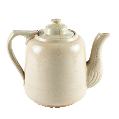 Stoneware Teapot with Lid and Strainer