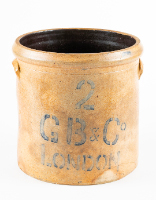 #2 Glass Bros. & Co London Stoneware Crock