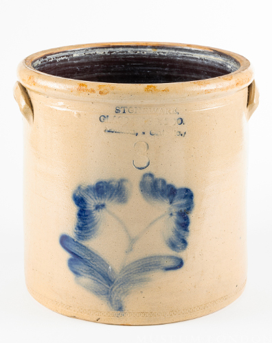 #3 Glass Bros. & Co. London Stoneware Crock