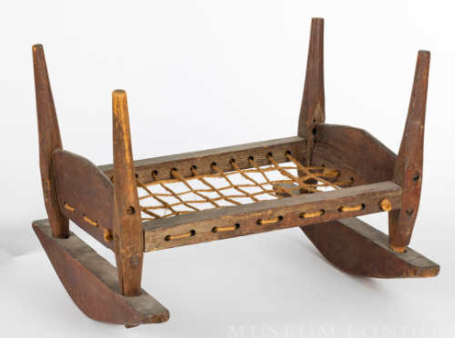 Wooden Doll Cradle