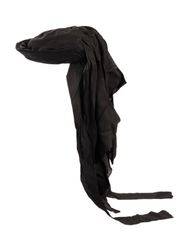 Black Silk Mourning Bonnet