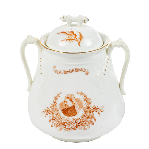 Queen Victoria Golden Jubilee Sugar Bowl with Lid