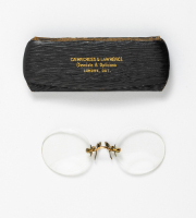 Pince-Nez Spectacles and Case, Cairncross & Lawrence Chemists and Opticians