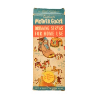 "Sweetheart's Mother Goose" Wax Paper Drinking Straws
