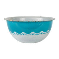 Blue and White Enamel Bowl