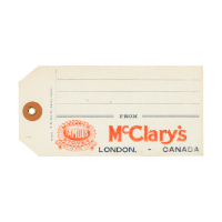 McClary's Famous Stoves Tag