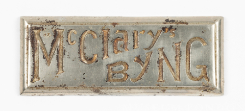 McClary's Nameplate
