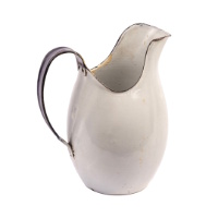 White Enamel Pitcher