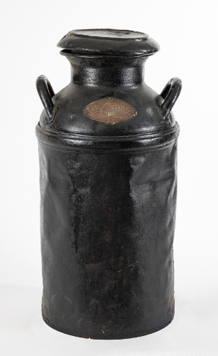 Black McClary's Milk Can