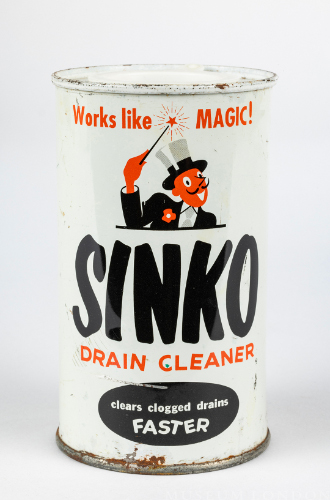 "Sinko Drain Cleaner" Tin