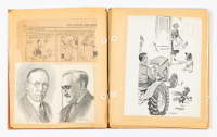 Scrapbook of Harold B West Drawings