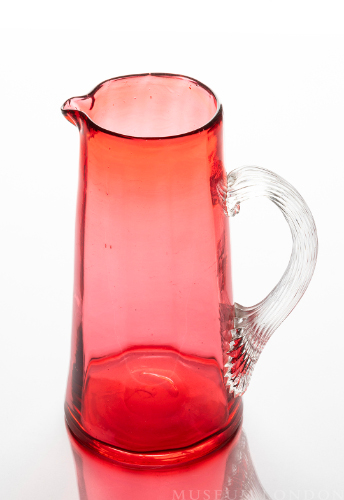Cranberry Glass Pitcher