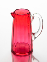 Cranberry Glass Pitcher