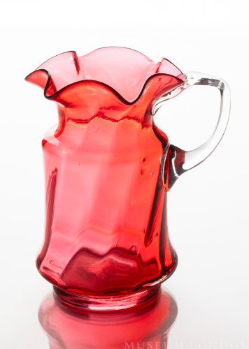 Cranberry Glass Pitcher