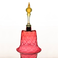 Cranberry Glass Handbell