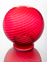 Cranberry Glass Lamp Globe