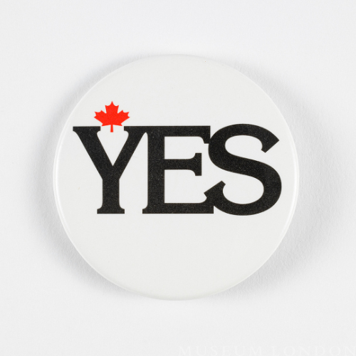 "YES" Promotional Badge