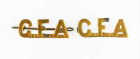 Canadian Field Artillery (CFA) Shoulder Badges (2)