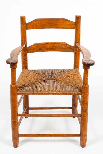Armchair with Rush Seat