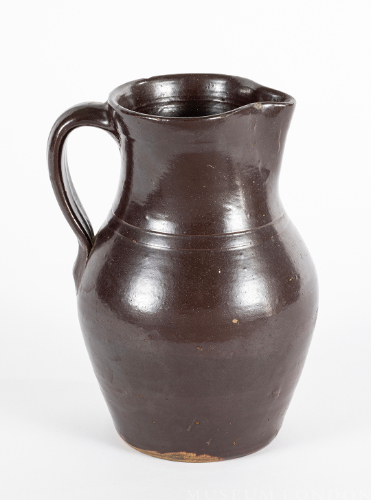 Dark Brown Ceramic Pitcher