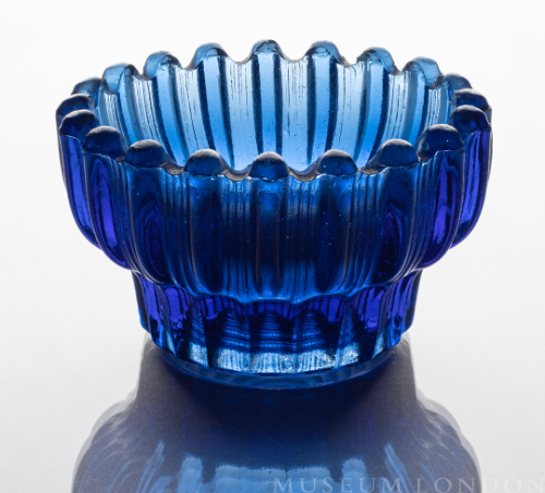 Blue Glass Saltcellar