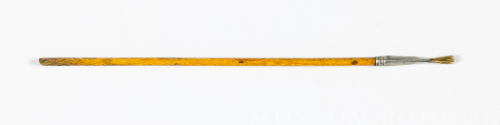 Yellow Handle, #3 Oil Paint Brush (No Brand Name)