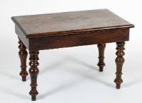 Wooden Bench with Turned Legs