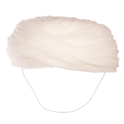 White Turban Style Hat