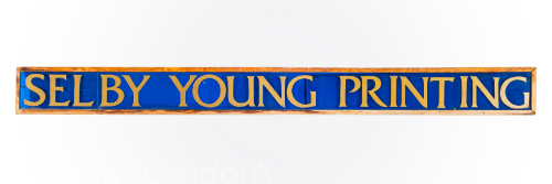 "Selby Young Printing" Sign