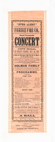 Phoenix Fire Co.Programme, 1858