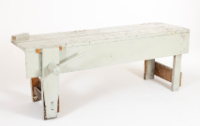 Wooden Table with Vise
