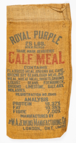 Royal Purple Calf Meal Bag