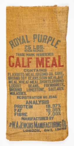 Royal Purple Calf Meal Bag
