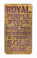 Royal Purple Sign Stencil