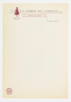W.A. Jenkins Manufacturing Company Letterhead