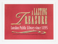 A Lasting Treasure London Public Library Since 1895 Calendar and Envelope