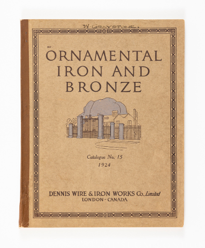 Ornamental Iron and Bronze, Catalogue No. 15