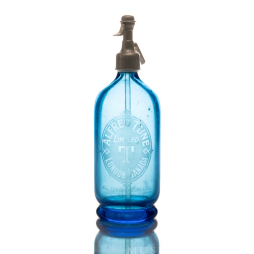 Blue Glass Alfred Tune Soda Water DIspenser
