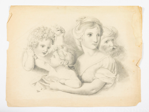 Mother and Child with Angel and Wiseman