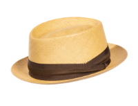 Men's Straw Panama Hat with Brown Band