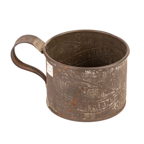 "Compliments McClary" Tin Cup